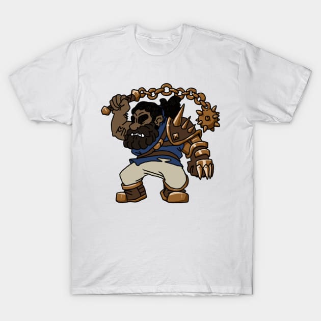Dwarf Barbarian T-Shirt by NathanBenich